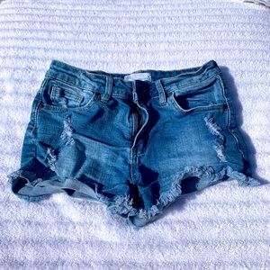 RSQ from Tilly’s, dark jean wash, size 14 Venice mid rise short